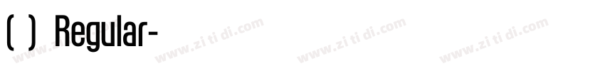 (蔫兔兔)舒芙蕾 Regular字体转换